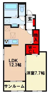 メゾン ド ヴィラ【1階】の間取り