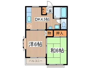 フロ-ラル秋山【2階】の間取り
