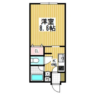 1Kの間取り画像