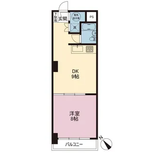 長者町ビジネスマンション【4階】の間取り