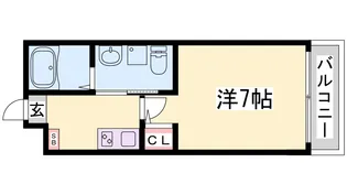 ワコーレヴィータ大開ステーシア【3階】の間取り