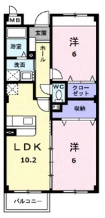 パークハイグランドマンション【2階】の間取り