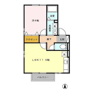 ビレッジ赤坂 B【2階】の間取り