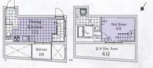 OAK VILLA SOU 目黒 (オークヴィラソウメグロ)の間取り