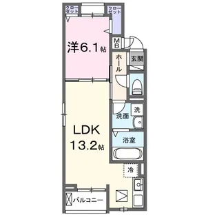 クオーレIII【1階】の間取り