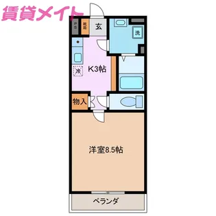 アップルIII【2階】の間取り