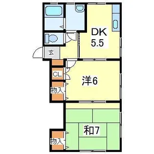 フローラルグレースM【1階】の間取り