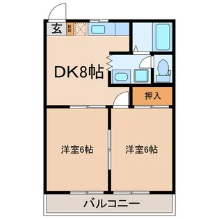 パインヒル II【1階】の間取り