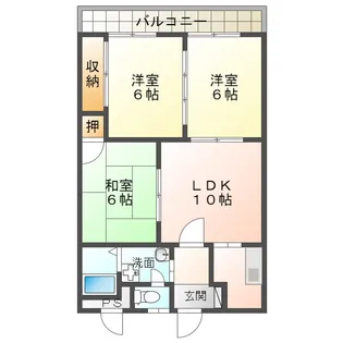 3LDKの間取り画像