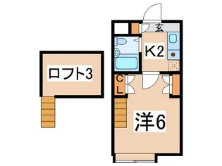 シティパレス諏訪I【2階】の間取り