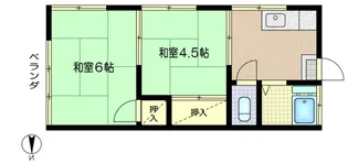 飯倉荘【2階】の間取り