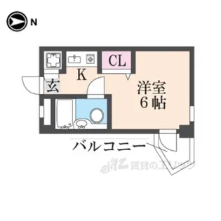キューブ武庫川VI【3階】の間取り
