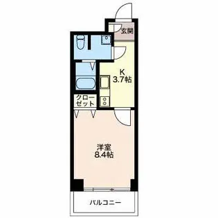 リバーサイドタワー RST【5階】の間取り