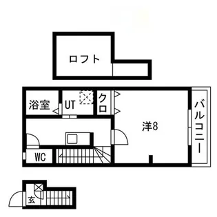 あんしん+明神町08-3007【2階】の間取り