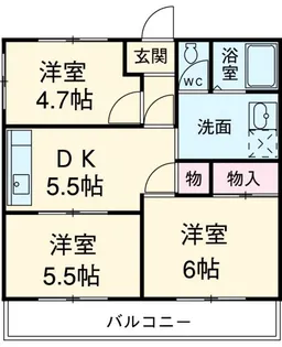 イーストパークヒルズ【1階】の間取り