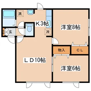 ドマーニ共栄【2階】の間取り