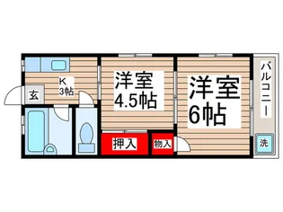 島本コーポ【2階】の間取り