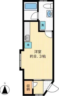 メナハウス北沢【1階】の間取り