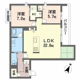 Bloom志手【3階】の間取り