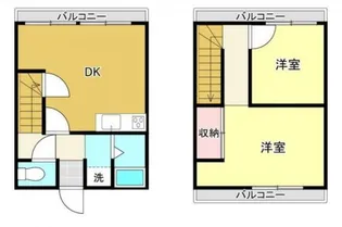 2DKの間取り画像