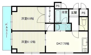 グレース飯島【4階】の間取り