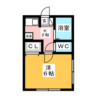 ルック西生田C【1階】の間取り