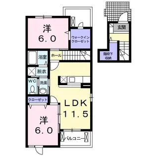 グランドソレイユ【2階】の間取り