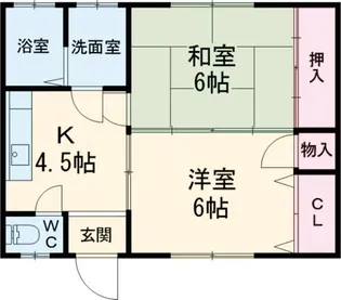 ヴューテラスII【1階】の間取り