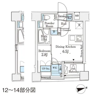 東京都文京区春日2【マンション】の間取り