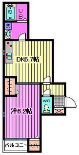 ロングヒルズ川口【1階】の間取り