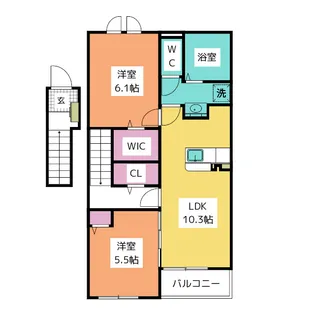ブローテ【2階】の間取り