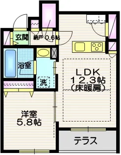 Reve自由が丘【1階】の間取り