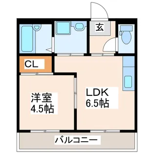クリスティート水前寺【4階】の間取り