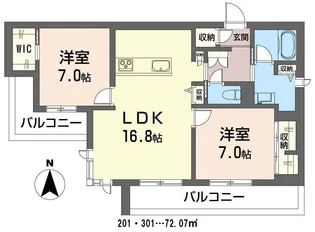 メゾン フォレスト 芝【3階】の間取り