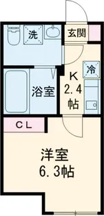 フローライト北千住【1階】の間取り