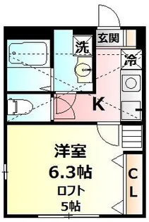 CASA ORISE II【1階】の間取り