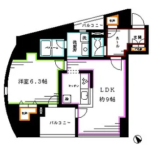 セルクル落合【12階】の間取り