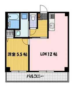 レジデンス蛍茶屋【1階】の間取り