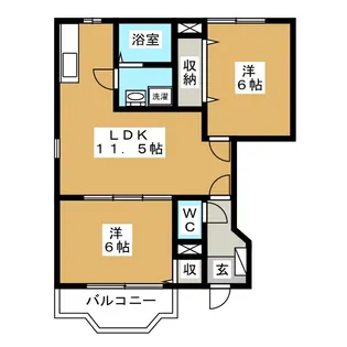 ア・ラモードメゾン藤塚 B【1階】の間取り