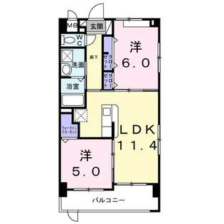 ローズ ライン【1階】の間取り