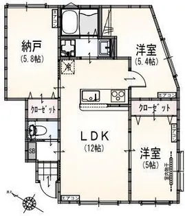東京都日野市豊田4【アパート】の間取り