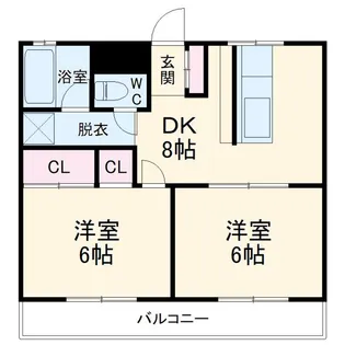 エレガンスシティ【1階】の間取り