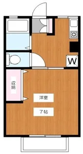 ラ・カスターニャA棟【2階】の間取り