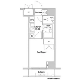 コンフォリア芝浦キャナル【6階】の間取り