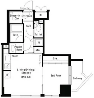 東京都台東区台東2【マンション】の間取り