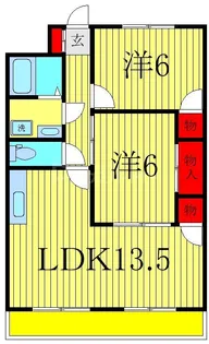第1パークマンション西原【3階】の間取り