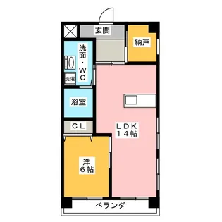 ハイツ西郊【3階】の間取り