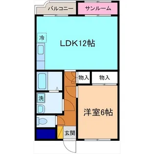 バードピュア舟津【5階】の間取り