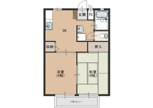 サンシティ寺部【2階】の間取り