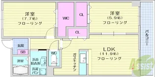 フェリーチェ【4階】の間取り